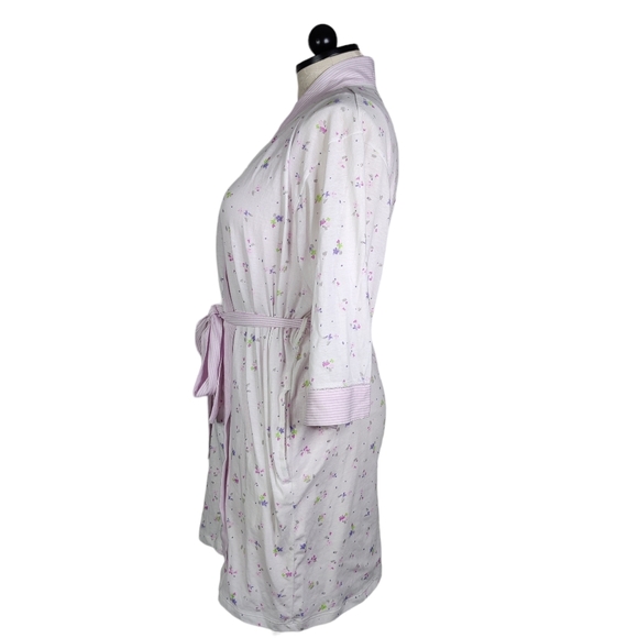 Aria Nightgown Robe Set Floral Print 1X Excellent - Picture 3 of 9